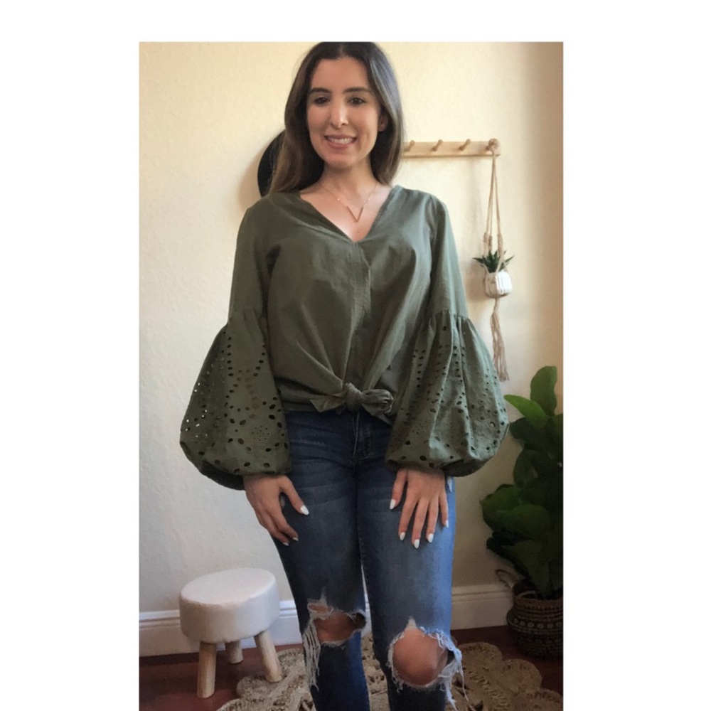Olive blouse